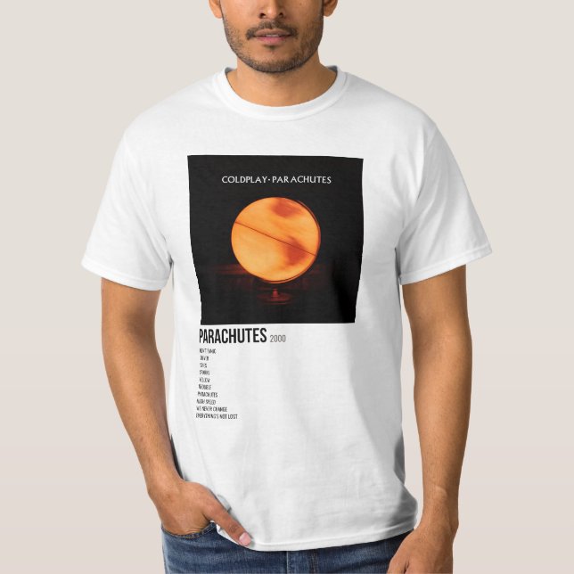 minimal poster av albumet fallskärm t shirt (Framsida)