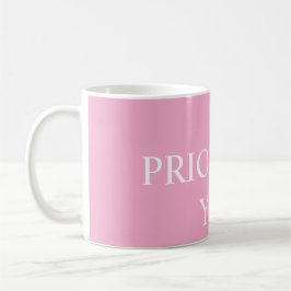 Minimal Prioritize You Quote Dusty Rose Pink Kaffemugg