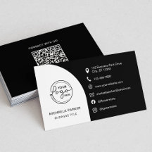 Minimal professionell anpassad logotyp QR-kod svar