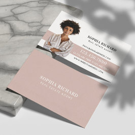 Minimal & Professionell Business Photo Porträtt Visitkort