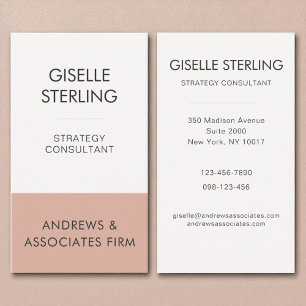 Minimal Professionell för modern företagsanställd Visitkort