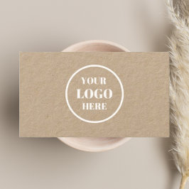 Minimal Professionell - Logotyp, rustik Neutralt Visitkort