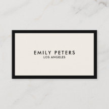 Minimal Professionell Luxury Black Ivory Chic