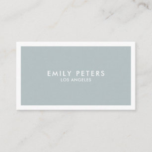 Minimal Professionell Luxury Dusty Blue Visitkort