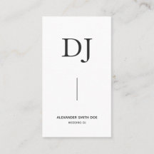 Minimal Professionell Monogram DJ