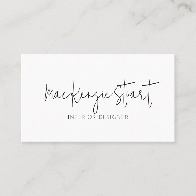 Minimal Professionell QR-kod enkel modern Visitkort (Framsida)