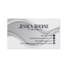 Minimal Professionell QR-kod Vit Silver