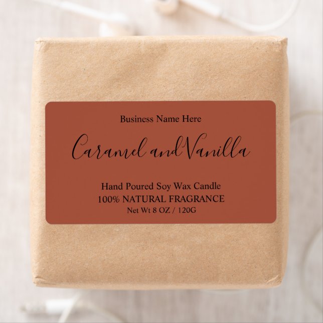 Minimal Professionell Terracotta Boho Fraktsedel (Insitu)