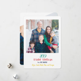 Minimal Pset Tidings 2-fotokort för Helgdag Julkort