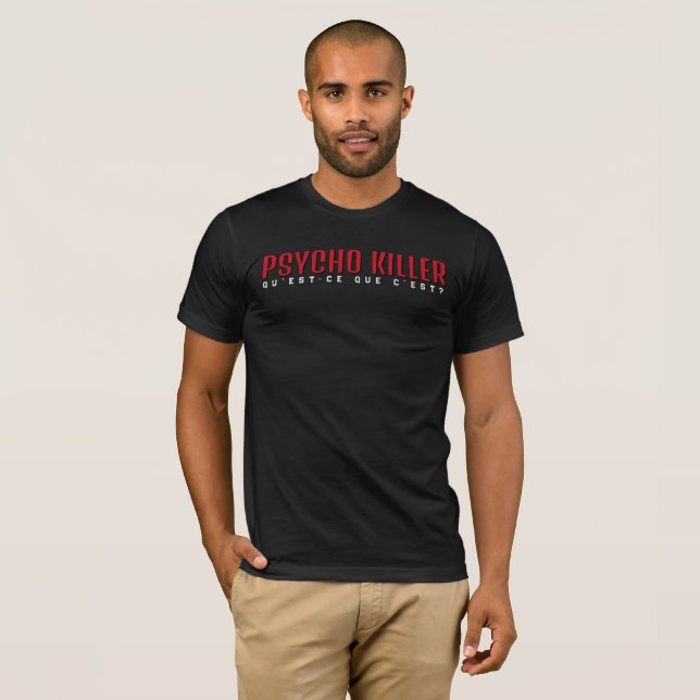 Minimal Psycho Killer Street T-shirt (Hel framsida)