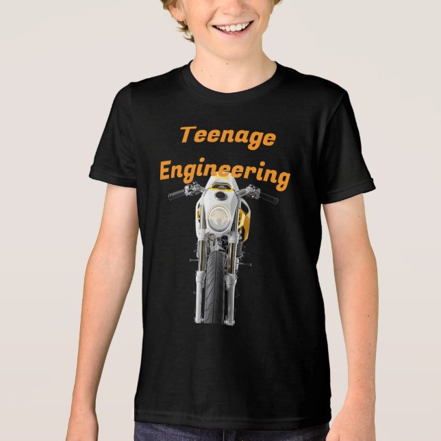 Minimal Pulse Café Racer T Shirt (Framsida)