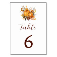 Minimal Pumpkin-inbjudan för hösten Bröllop