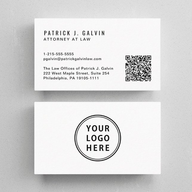 Minimal QR-kodsProfessionell för Logotyp Visitkort (Capture attention, make connections, and leave a lasting impression with our modern QR business card)