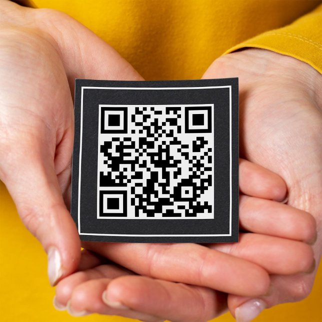 Minimal QR Premium för Anpassningsbar Fyrkantigt Visitkort (Custom QR Premium Square Business Cards)