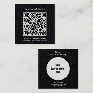 Minimal QR-Professionell för kod Fyrkantigt Visitkort
