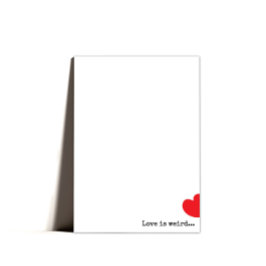 Minimal Quirky Alla hjärtans dag Helgkort