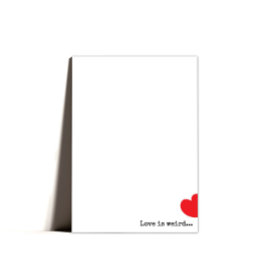 Minimal Quirky Alla hjärtans dag Julkort