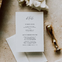 Minimal R100 för Bröllop-informationshöljet