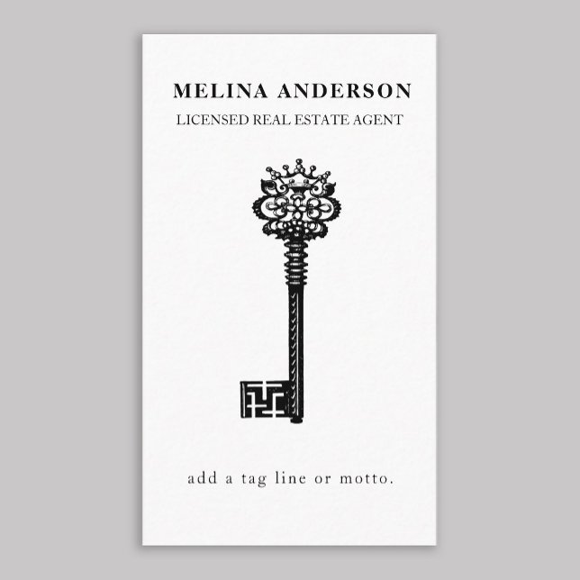 Minimal Real Gods Vintage Nyckel Visitkort (Skapare uppladdad)