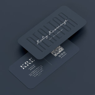 Minimal Realtor Real Gods-hypotekskol Visitkort