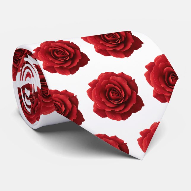 Minimal Red Rose Pattern with Water Droplets Slips (Rullad)