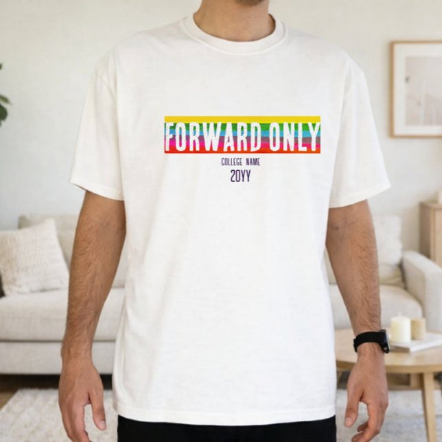 Minimal regnbågskapitel Avslutad examen T-shirt  (Skapare uppladdad)