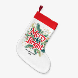 Minimal ren enkel Julafton Red White Liten Julstrumpa