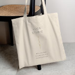 Minimal ren enkel modern QR-kod Guld Tygkasse<br><div class="desc">Ett minimalistiskt lodrät i ett enkelt stil med färg och QR-kod för guld. Länken text och QR-kod kan enkelt anpassas för en design som är lika unik som ditt småföretag!</div>