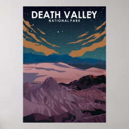 Minimal reseresposter för Dödsdalen nationalpark Poster