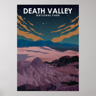 Minimal reseresposter för Dödsdalen nationalpark Poster