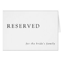 Minimal reserverad Elegant i Bröllop enkel