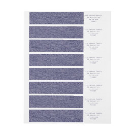 Minimal Returadress för blå Roligt vid jul Etikettband