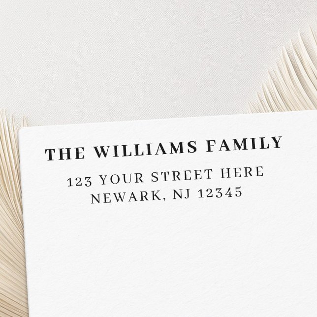 Minimal Returadress för enkel Elegant Självfärgande Stämpel (Skapare uppladdad)