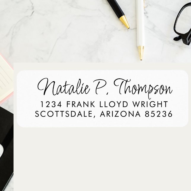 Minimal Returadress för enkel skriptrensning Etikett (Skapare uppladdad)