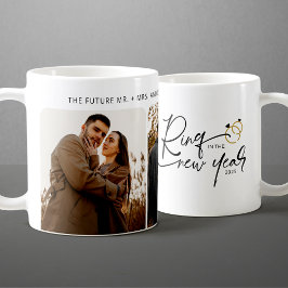 Minimal Ring under nyårshelgen Förlovning Kaffemugg