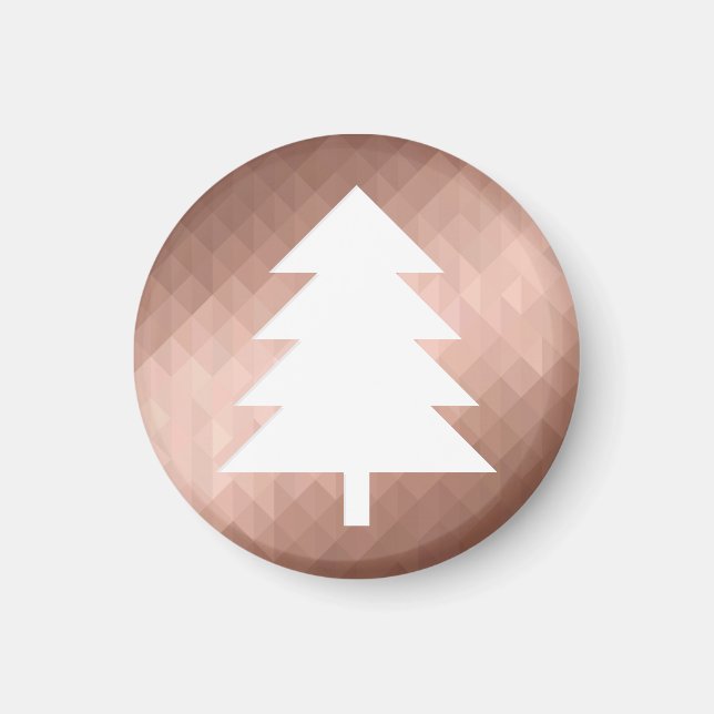 Minimal ro guld julgran magnet (Framsidan)