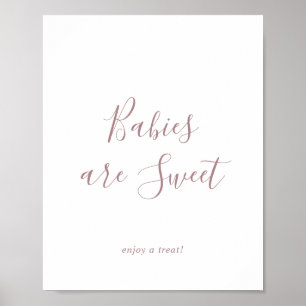 Minimal Ro Guld Spädbarn är Sweet Enjoy Poster