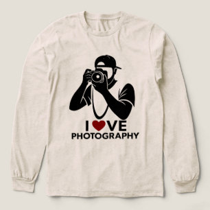 Minimal röd hjärta kärleksdesign långärmad skjorta t shirt