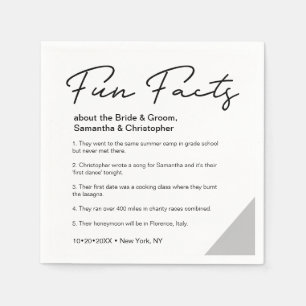 Minimal roligt om bridgroom Bröllop Pappersservett