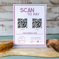 Minimal rosa 2 QR-kodssökning för betala
