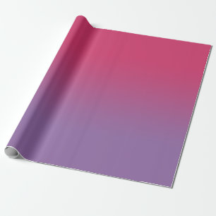 Minimal Rosa av hallon till Lila Gradient Presentpapper