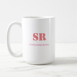 Minimal Rosa av monogram Elegant Kaffemugg