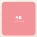 Minimal Rosa av monogram Elegant Underlägg Papper Kvadrat<br><div class="desc">Förbättra dina bordsdatorer med en liten elegans med hjälp av dessa Monogram Elegant Rosa Minimal Square Papper Underläggs. Med sin minimalistiska utformning och mjuka rosa färg lägger dessa underlägg till en snyggt och ett sofistikerat inslag till din hemskår. Den kvadratiska formen och det hållbara pappra materialet gör dem till perfekt...</div>
