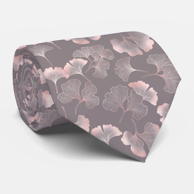 Minimal rosa botanisk mönster slips (Rullad)