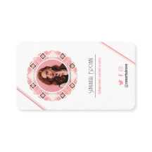 Minimal Rosa Foto QR-kod, mönster