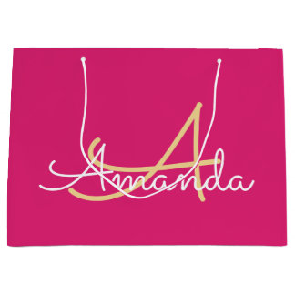 Minimal Rosa Monogram Namn Möhippa-förmån
