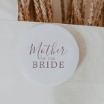 Minimal RoseGold Budens mamma Möhippa Knapp<br><div class="desc">Denna minsta knapp för möhippa i ro guld är perfekt för en enkel möhippa. Den moderna romantiska designen har klassiskt ro guld och vit typografi parad med en rografi av rustik men elegant med vintage handskrivet stil. Anpassade i alla färg. Behålla designen enkel och elegant, som den är, eller anpassa...</div>