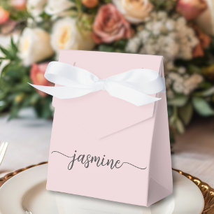 Minimal Rosenskär Tjejaktig Monogram Namnskrift Presentaskar