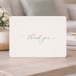 Minimal Sage Green Wedding Thank You Card Inbjudningar