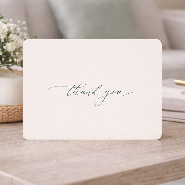Minimal Sage Green Wedding Thank You Card Inbjudningar (Skapare uppladdad)